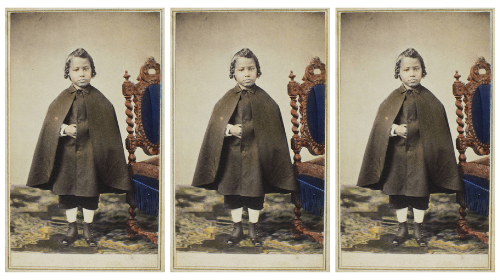 Cartes-des-visit of unknown Black child circa nineteenth-century; image courtesy of the Boston Athenaeum.